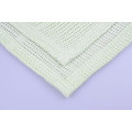 Supper Soft Solid Color Bamboo Fiber Woven Thread Cellular Blanket For Baby